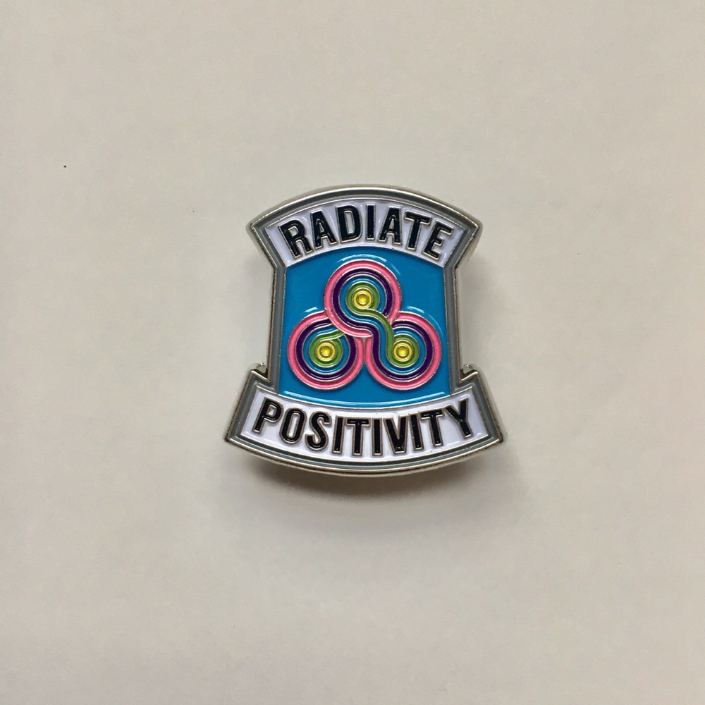 Bonnaroo Radiate Positivity enamel pin - 2016